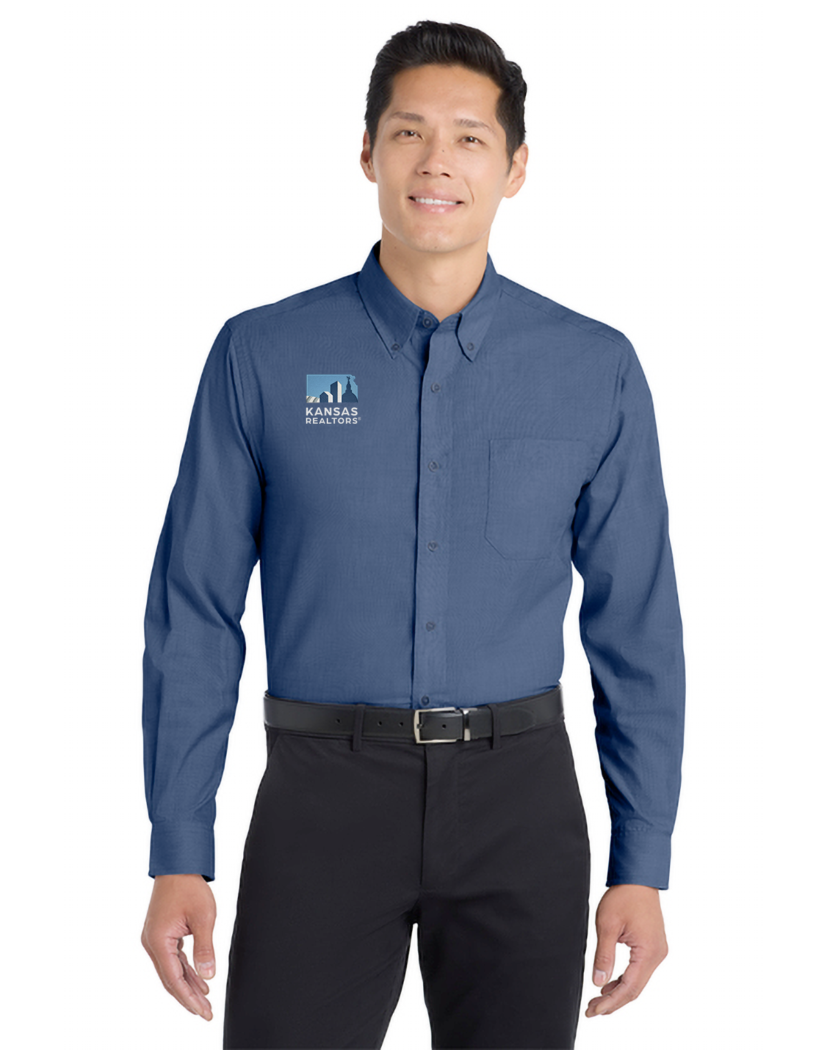 Kansas Realtors - Port Authority Crosshatch Easy Care Shirt - S640