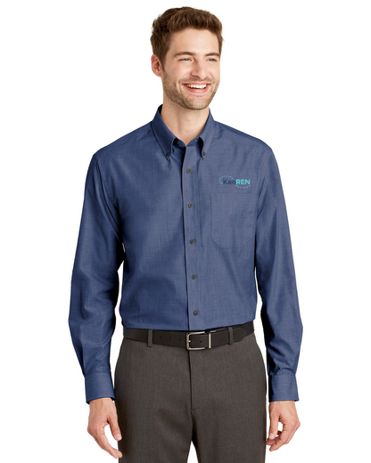 KanRen - Port Authority Crosshatch Easy Care Shirt - S640