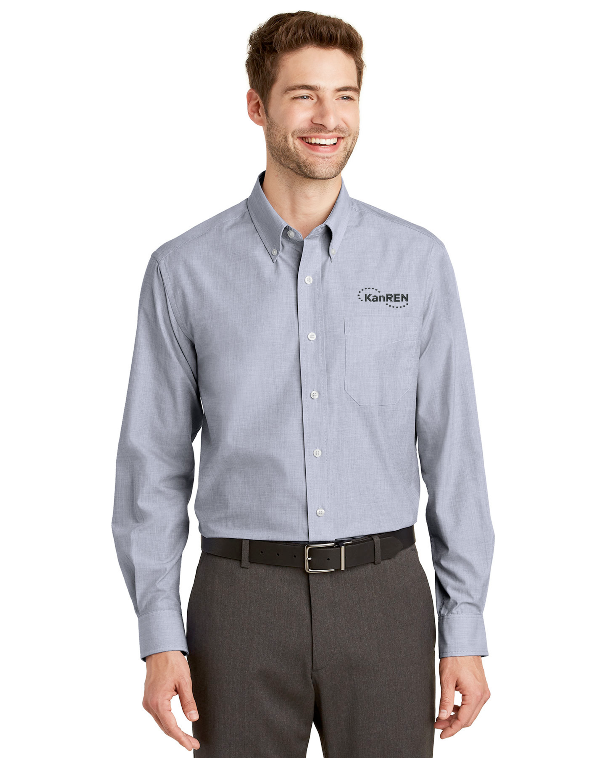 KanRen - Port Authority Crosshatch Easy Care Shirt - S640