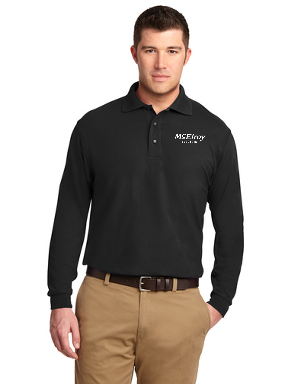 McElroy Electric - Port Authority Tall Silk Touch Long Sleeve Polo - TLK500LS