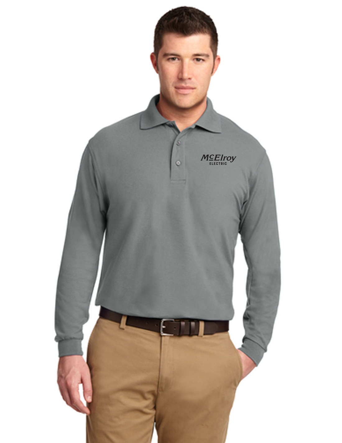 McElroy Electric - Port Authority Tall Silk Touch Long Sleeve Polo - TLK500LS