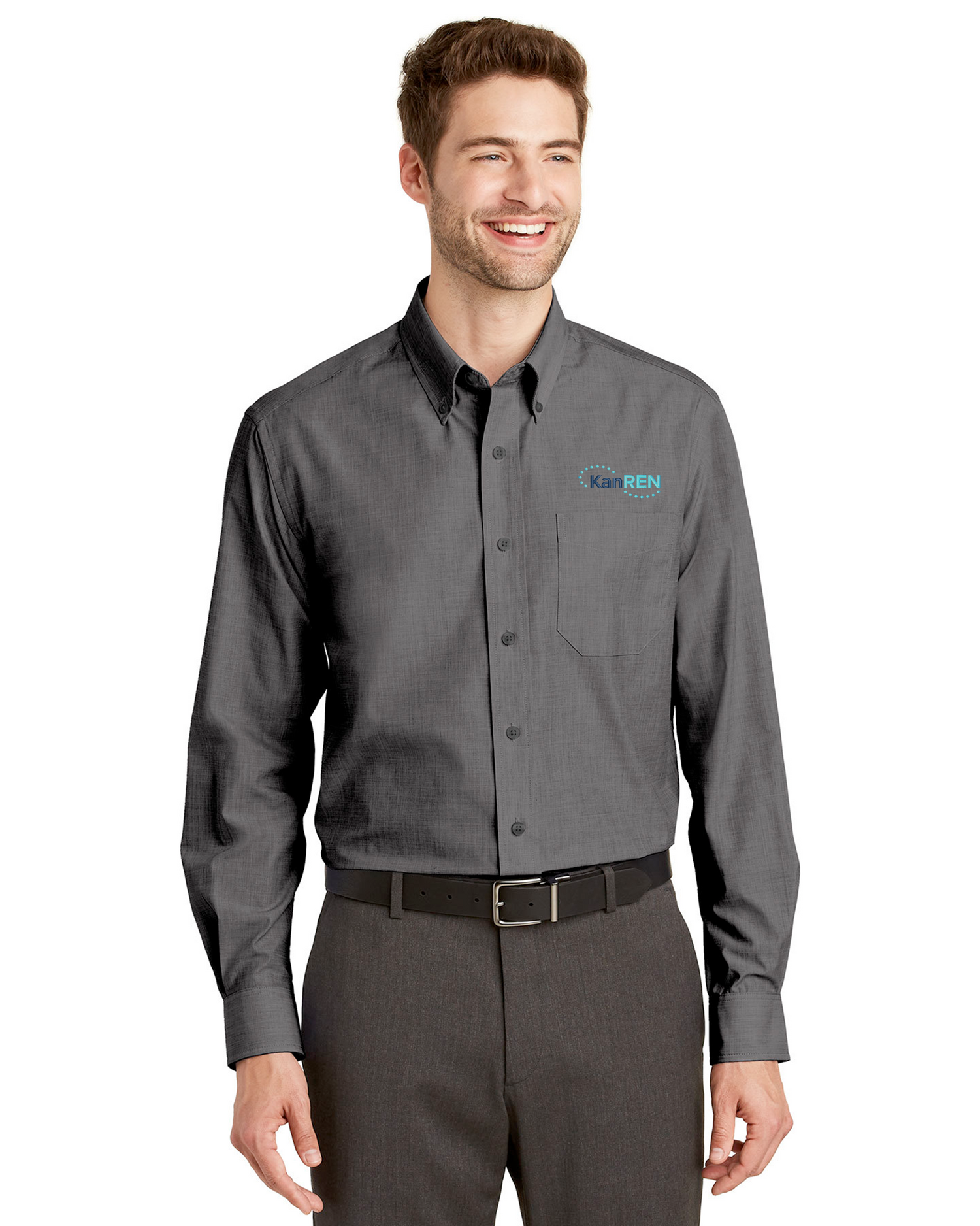 KanRen - Port Authority Tall Crosshatch Easy Care Shirt - TLS640