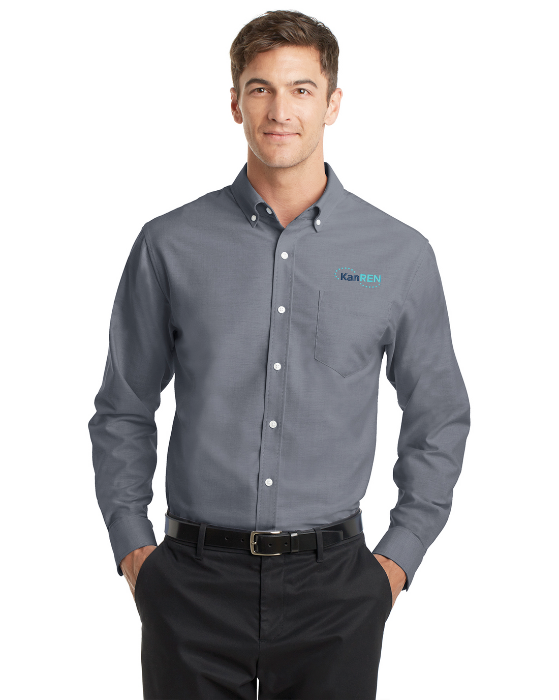 KanRen - Port Authority Tall SuperPro Oxford Shirt - TS658