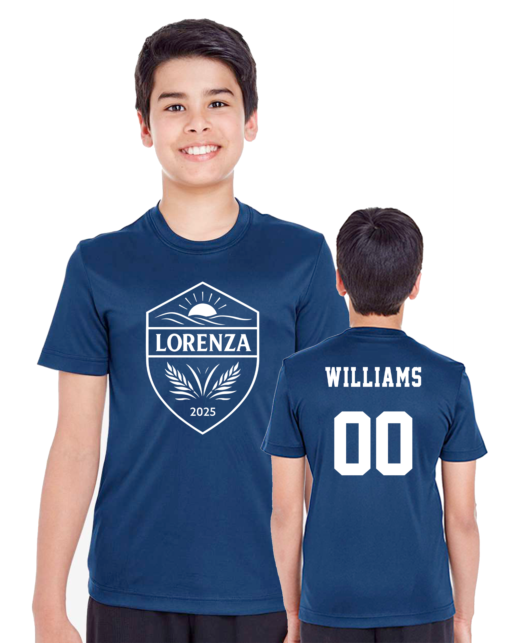 Lorenza Soccer - Team 365 Youth Zone Performance T-Shirt - TT11Y