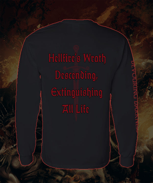 Unmerciful - Devouring Darkness - Long Sleeve T-Shirt - Hellfire Back