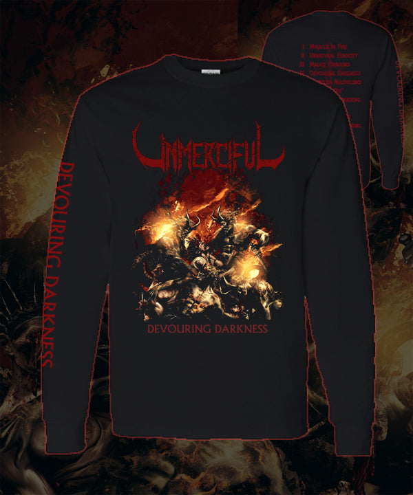 Unmerciful - Devouring Darkness - Long Sleeve T-Shirt - Song Title Back
