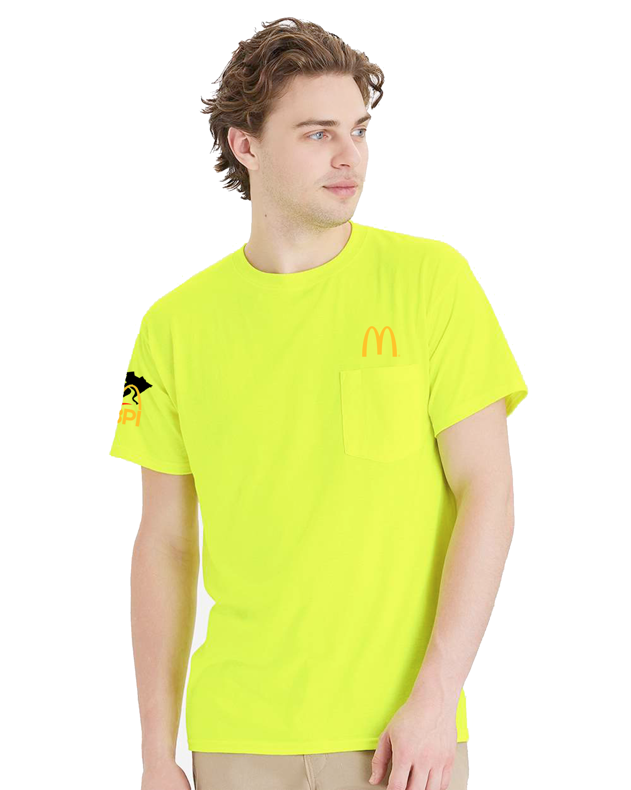 3PI Staff - Hanes Unisex Workwear Pocket T-Shirt - W110