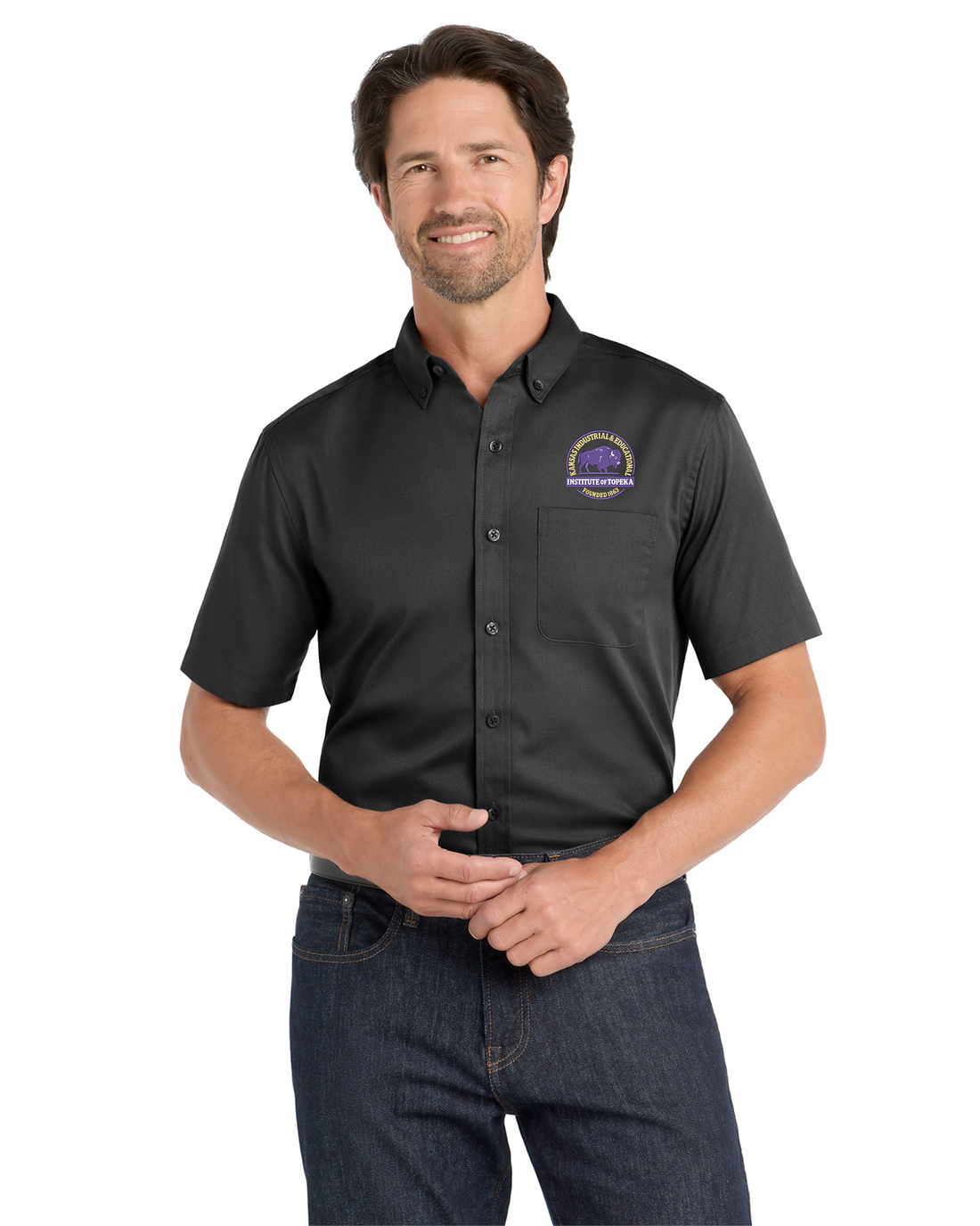 KSI - Port Authority Short Sleeve SuperPro React Twill Shirt - W809