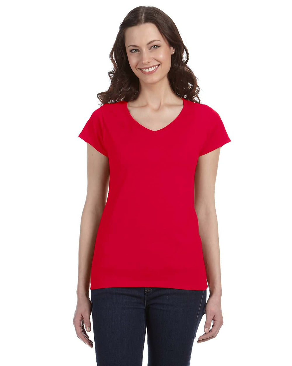 Gildan Ladies SoftStyle Fitted V-Neck T-Shirt - G640VL