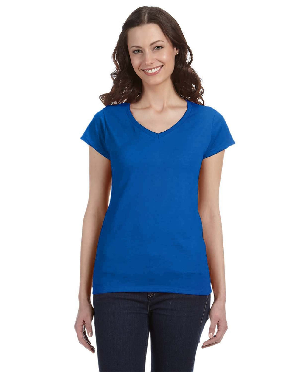 Gildan Ladies SoftStyle Fitted V-Neck T-Shirt - G640VL