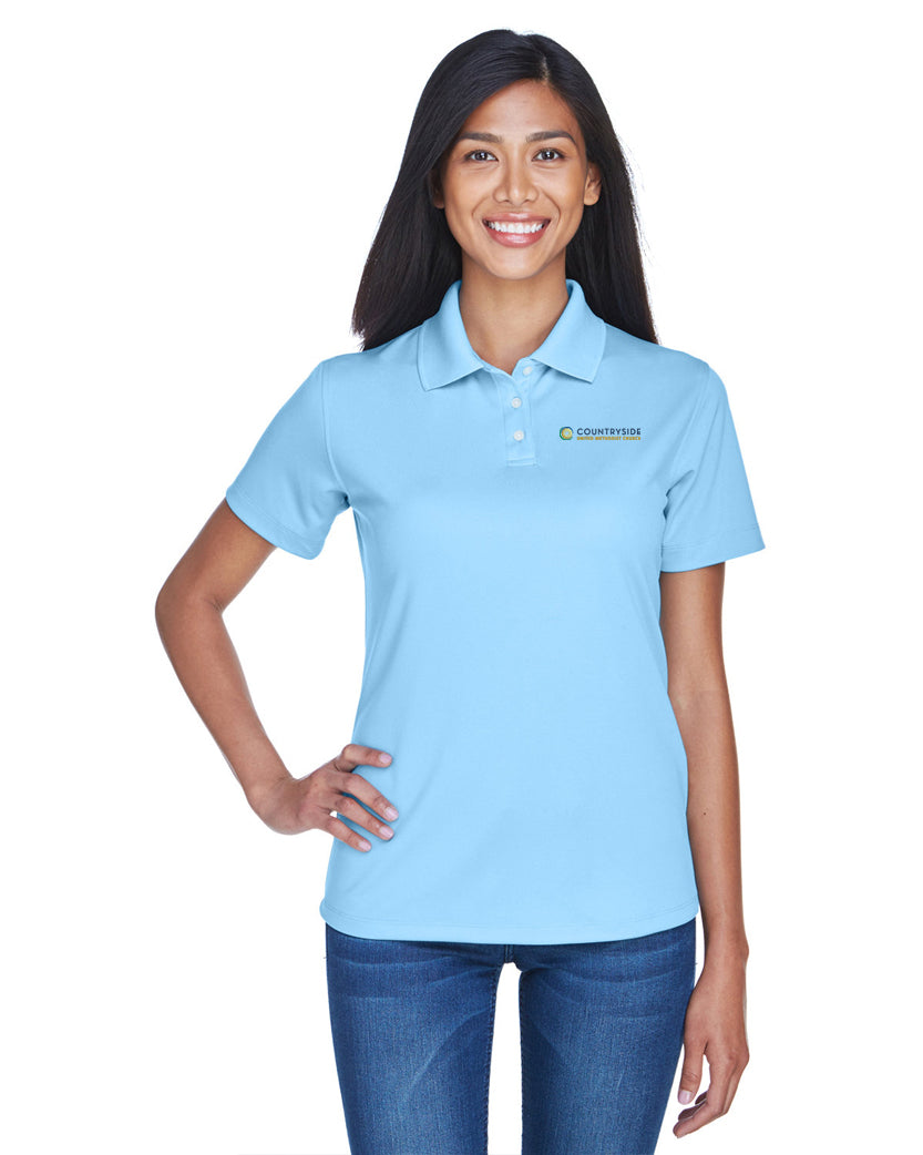 Countryside UMC - UltraClub Ladies' Cool & Dry Stain-Release Performance Polo - 8445L