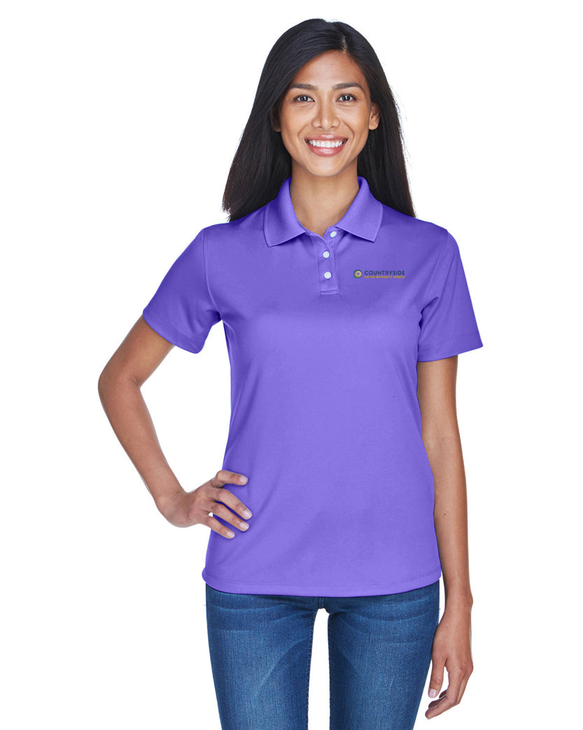 Countryside UMC - UltraClub Ladies' Cool & Dry Stain-Release Performance Polo - 8445L