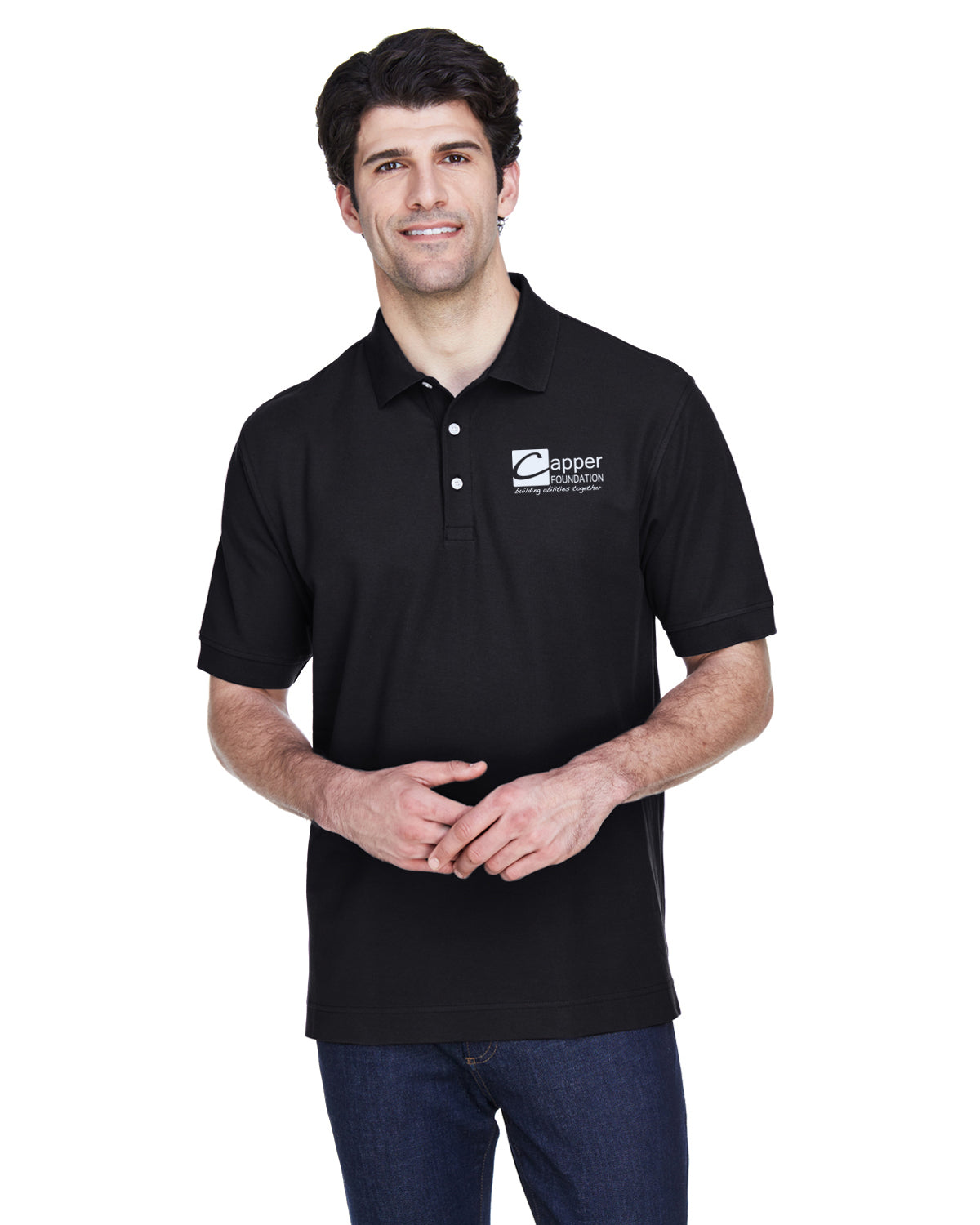 Capper Foundation CW - Men's Pima Piqué SS Polo - D100