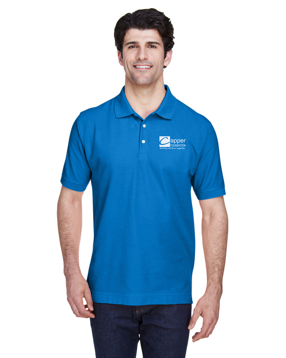 Capper Foundation CW - Men's Pima Piqué SS Polo - D100