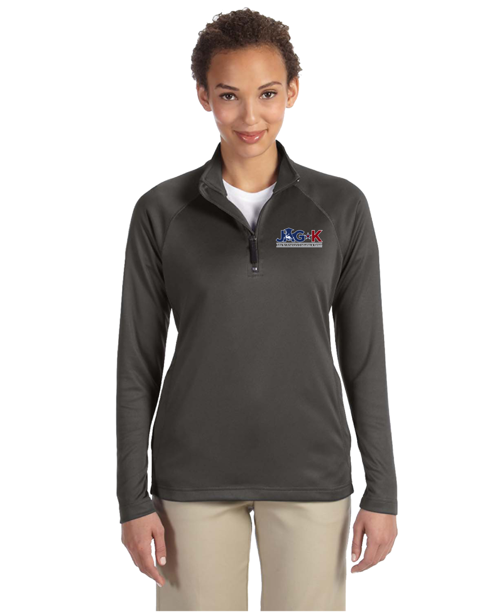 JAG-K - Devon & Jones Ladies' Stretch Tech-Shell Compass Quarter-Zip - DG440W