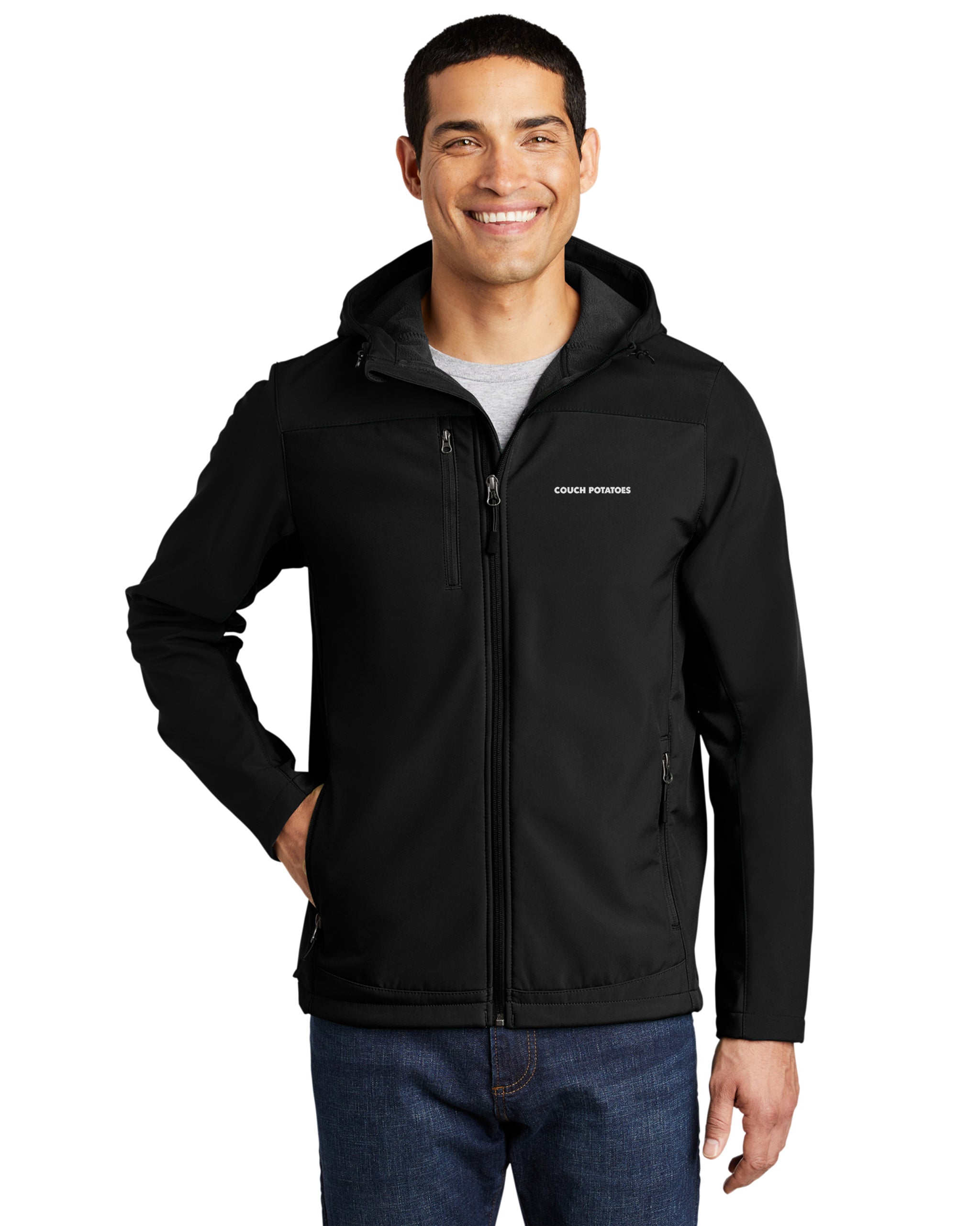 Couch Potatoes - Port Authority Hooded Core Soft Shell Jacket - J335