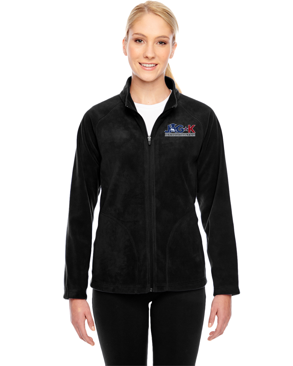 JAG-K - Team 365 Ladies' Campus Microfleece Jacket - TT90W