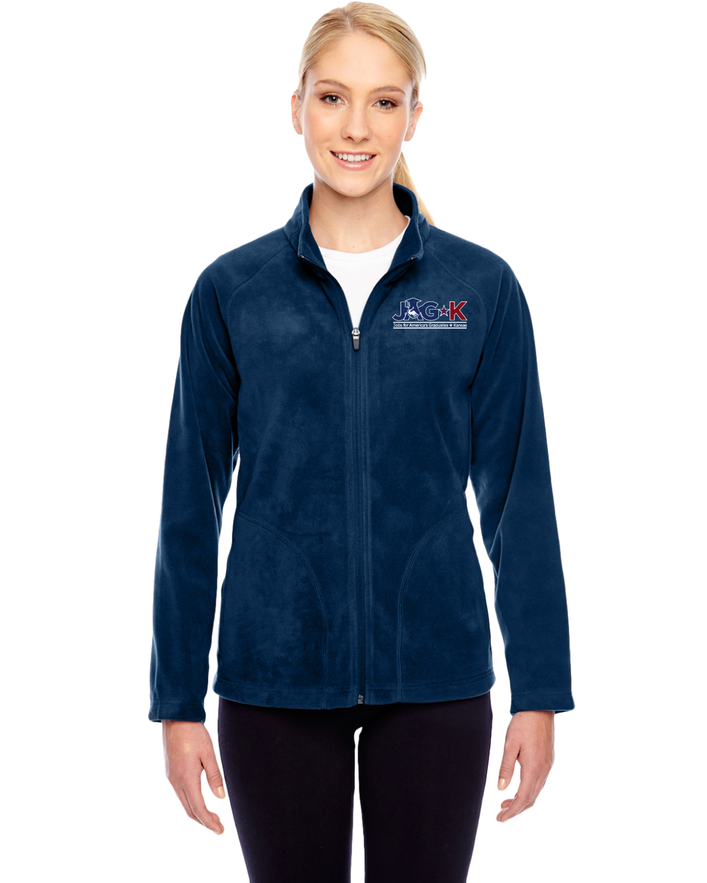 JAG-K - Team 365 Ladies' Campus Microfleece Jacket - TT90W