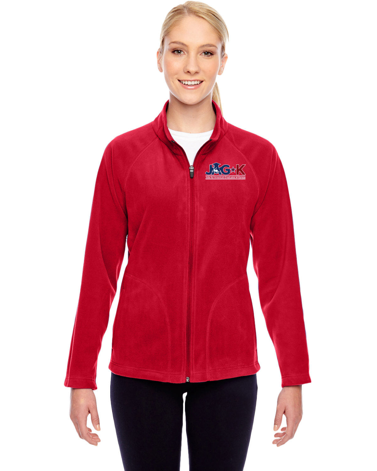 JAG-K - Team 365 Ladies' Campus Microfleece Jacket - TT90W