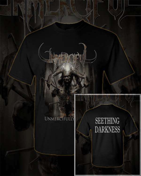 Unmerciful - Unmercifully Beaten Short Sleeve T-Shirt - Seething Darkness